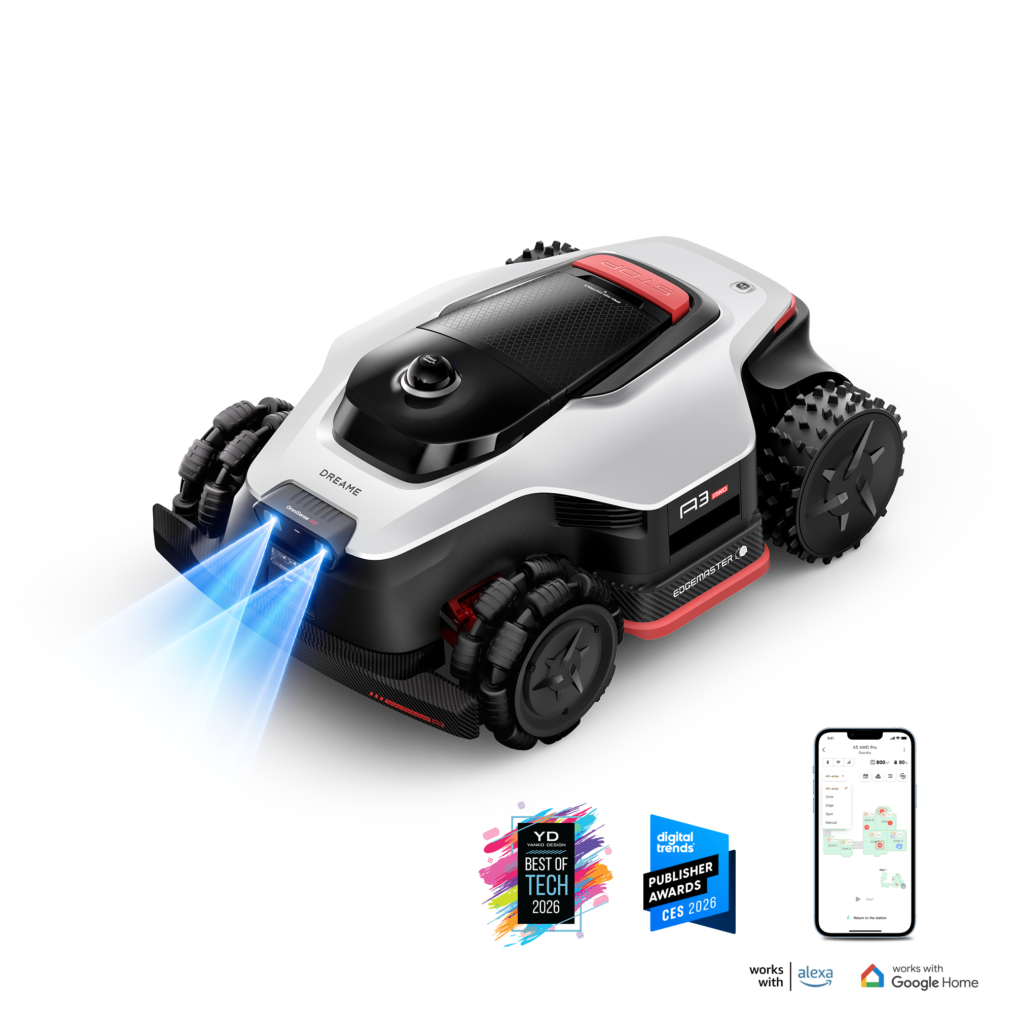 Dreame A3 AWD Pro 2500 robot tondeuse